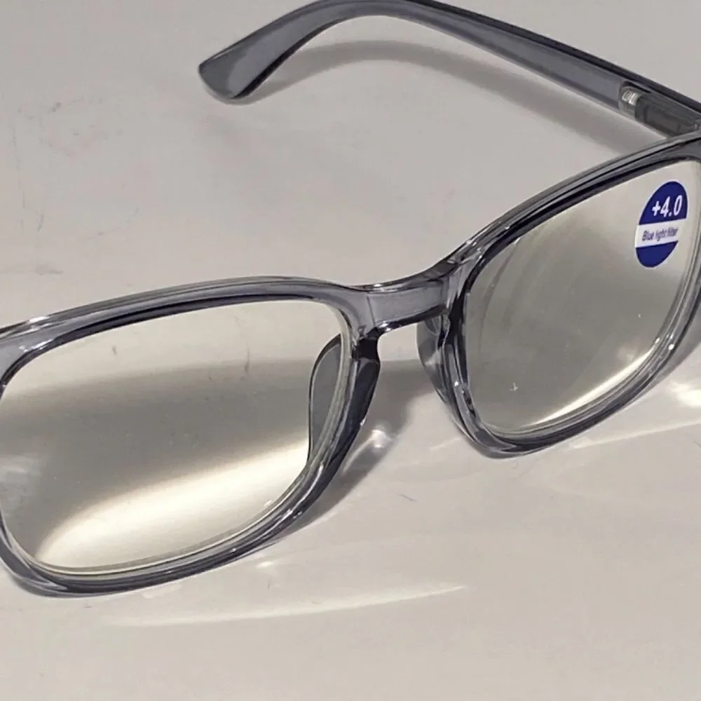 1132 Colette 4.0 Clear Grey Reading Glasses Soft Butterfly Style Readers NWT